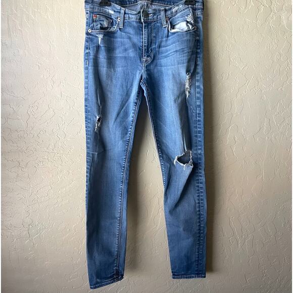 Hudson Jeans Krista Super Skinny Low Rise Stretch Denim Jeans‎ - Size 30 - Picture 2 of 16